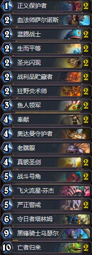 《爐石傳說》拉斯塔哈的大亂斗Zeddy狂野死魚騎卡組推薦