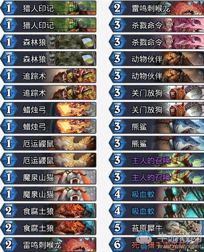 《爐石傳說》拉斯塔哈的大亂斗NickChipper野獸獵卡組推薦