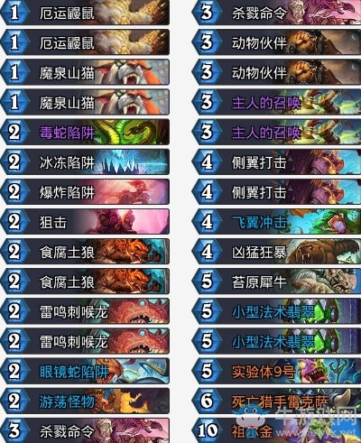 《爐石傳說》拉斯塔哈的大亂斗濤妹混搭獵卡組推薦