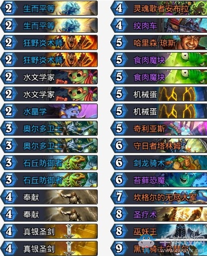 《爐石傳說》拉斯塔哈的大亂斗蛋蛋騎卡組推薦