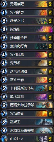 《爐石傳說》拉斯塔哈的大亂斗山嶺元素法卡組推薦