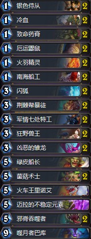 《爐石傳說》拉斯塔哈的大亂斗野獸奇數賊卡組推薦