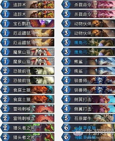 《爐石傳說》拉斯塔哈的大亂弱雞藍(lán)白獵卡組推薦