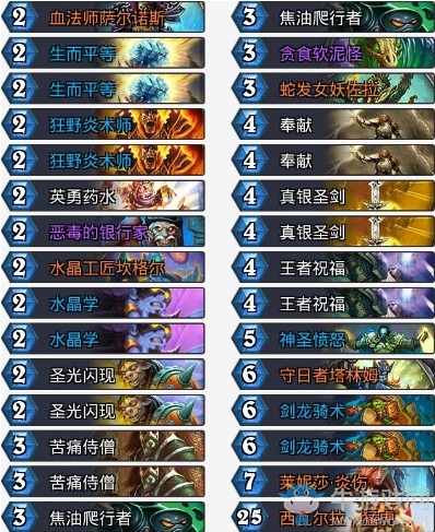 《爐石傳說》拉斯塔哈的大亂斗中速元氣騎卡組推薦