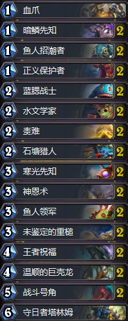 《爐石傳說》拉斯塔哈的大亂斗極速低保魚人騎卡組推薦