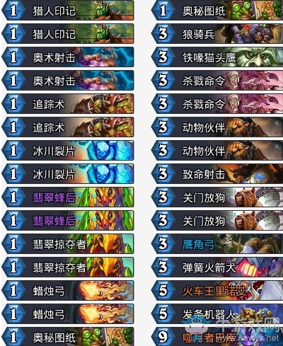 《爐石傳說》拉斯塔哈的大亂斗奧秘奇數(shù)獵卡組推薦