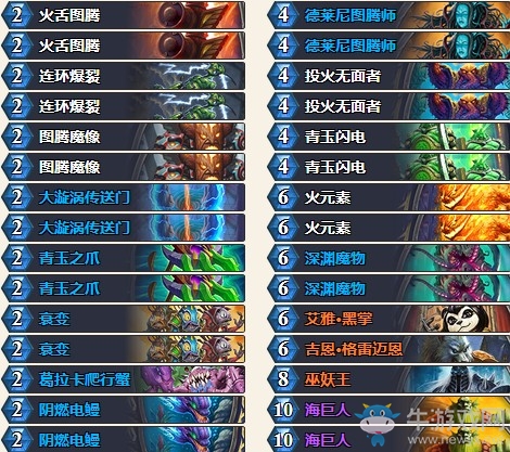 《爐石傳說》拉斯塔哈的大亂斗狂野偶數薩大神卡組推薦