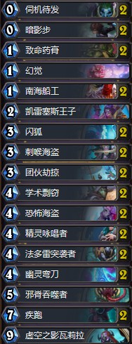 《爐石傳說》拉斯塔哈的大亂斗主播老李奇跡剽竊賊卡組推薦