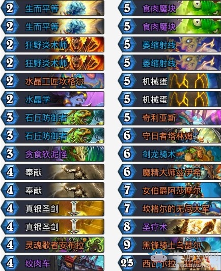 《爐石傳說(shuō)》拉斯塔哈的大亂斗國(guó)服登頂?shù)膀T卡組推薦