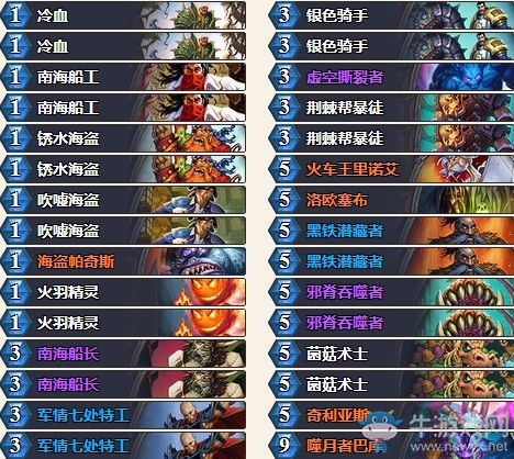 《爐石傳說》拉斯塔哈的大亂斗狂野前百奇數賊卡組推薦