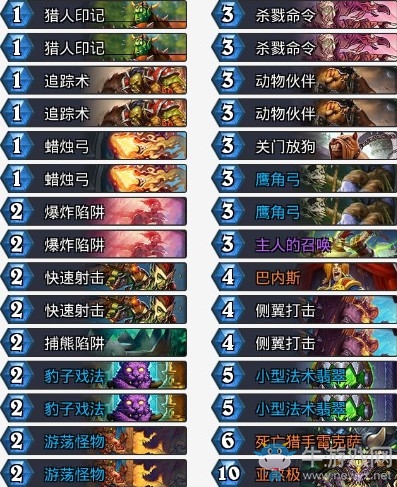 《爐石傳說》拉斯塔哈的大亂斗狂野極巴法術獵卡組推薦