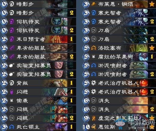 《爐石傳說》拉斯塔哈的大亂斗狂野爆牌茍賊卡組推薦