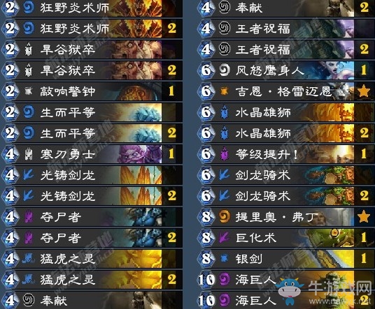 《爐石傳說》拉斯塔哈的大亂斗閱兵偶數(shù)騎卡組推薦