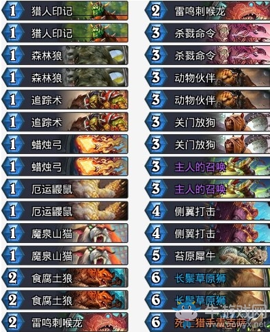 《爐石傳說》拉斯塔哈的大亂斗T1中速獵卡組推薦