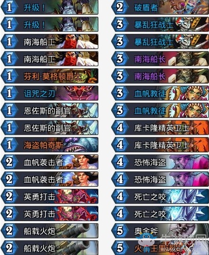 《爐石傳說》拉斯塔哈的大亂斗狂野傳說海盜戰卡組推薦