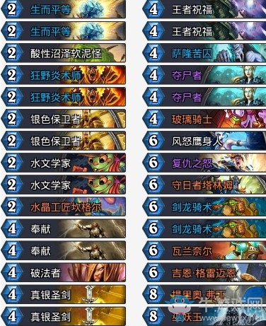 《爐石傳說》拉斯塔哈的大亂斗Alan偶數(shù)騎卡組推薦