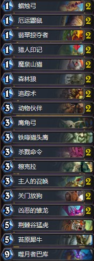 《爐石傳說》拉斯塔哈的大亂斗Sonagi奇數獵卡組推薦