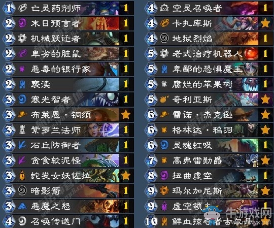 《爐石傳說》拉斯塔哈的大亂斗狂野雜技宇宙術卡組推薦