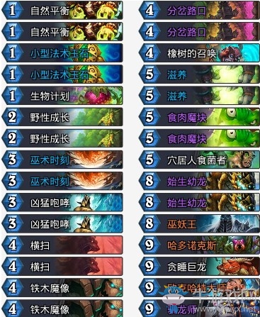 《爐石傳說》拉斯塔哈的大亂斗執念墻德卡組推薦