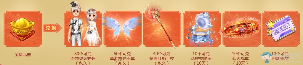 《QQ飛車》金豬鬧春福滿初八 送永久絕版寵物
