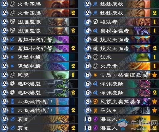 《爐石傳說》拉斯塔哈的大亂斗清歡偶數薩卡組推薦