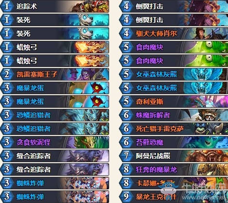 《爐石傳說》拉斯塔哈的大亂斗主播奶粉亡語獵卡組推薦