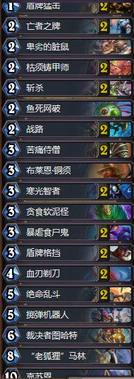 《爐石傳說》拉斯塔哈的大亂斗狗賊狂野無限克蘇恩戰(zhàn)卡組推薦