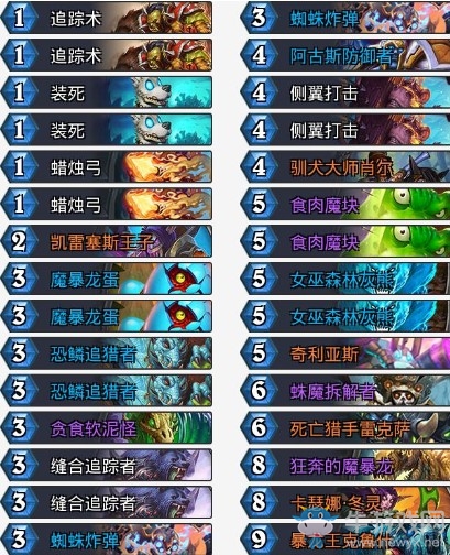 《爐石傳說》拉斯塔哈的大亂斗登頂亡語獵卡組推薦