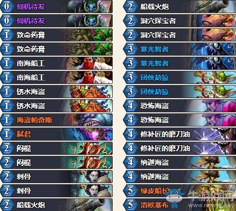 《爐石傳說》拉斯塔哈的大亂斗低保海盜賊卡組推薦