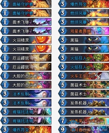 《爐石傳說》拉斯塔哈的大亂斗奇數奧秘法卡組推薦