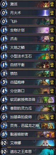 《爐石傳說》拉斯塔哈的大亂斗傳說第4貢克德卡組推薦