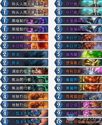 《爐石傳說》拉斯塔哈的大亂斗方丈魔塊控制術卡組推薦