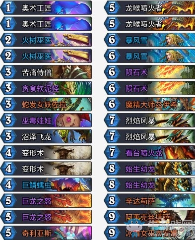 《爐石傳說》拉斯塔哈的大亂斗Ryvius控制龍法卡組推薦