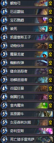 《爐石傳說》拉斯塔哈的大亂斗低配亡語獵卡組推薦