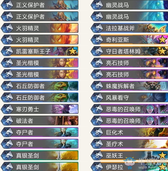 《爐石傳說》拉斯塔哈的大亂斗外服惡毒騎卡組推薦