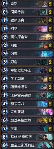 《爐石傳說》拉斯塔哈的大亂斗美服傳說苔絲賊卡組推薦