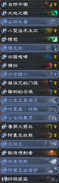 《爐石傳說》拉斯塔哈的大亂斗任務德卡組推薦