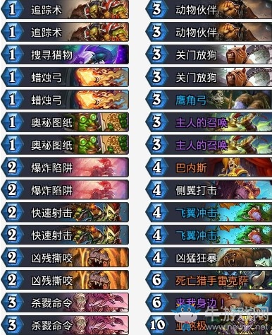 《爐石傳說》拉斯塔哈的大亂狂野前百極巴獵卡組推薦