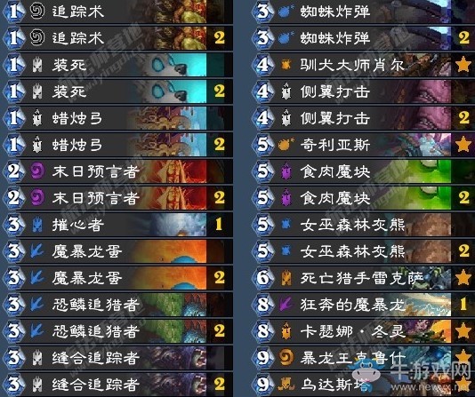 《爐石傳說》拉斯塔哈的大亂斗國服第六十八亡語獵卡組推薦