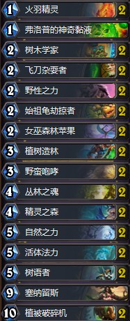 《爐石傳說》拉斯塔哈的大亂斗鋪場樹人德卡組推薦