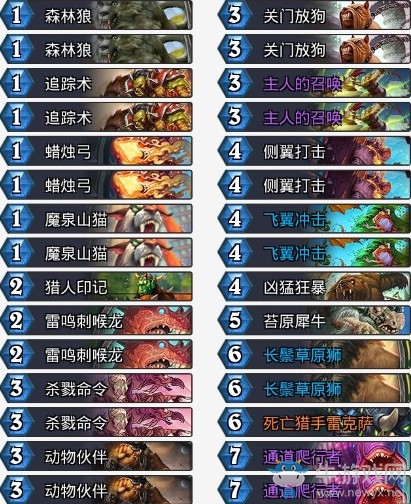 《爐石傳說》拉斯塔哈的大亂斗通道野獸獵卡組推薦