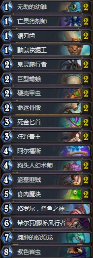 《爐石傳說》拉斯塔哈的大亂斗狂野從沒見過亡語(yǔ)賊卡組推薦