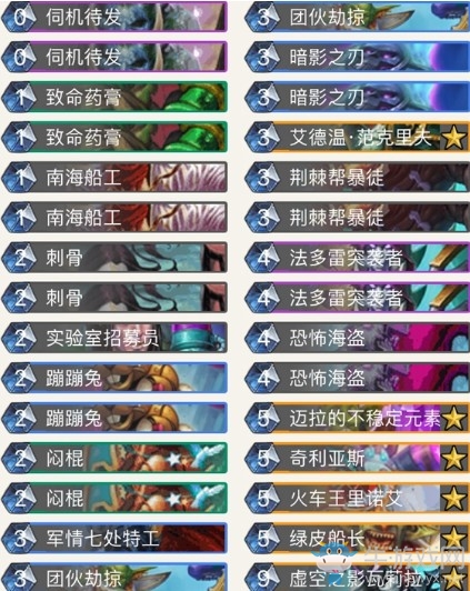 《爐石傳說(shuō)》拉斯塔哈的大亂斗混合賊卡組推薦