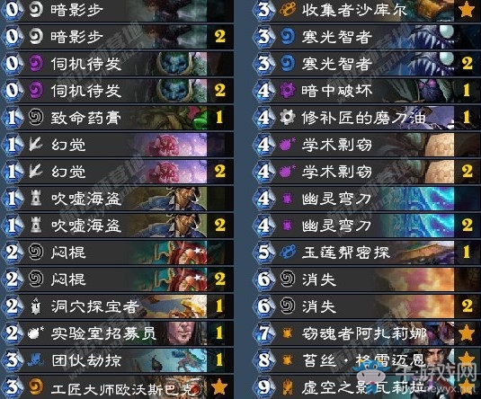 《爐石傳說》拉斯塔哈的大亂斗狂野國服傳說剽竊賊卡組推薦