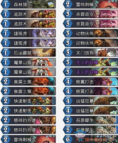 《爐石傳說》拉斯塔哈的大亂斗狂野野獸獵卡組推薦