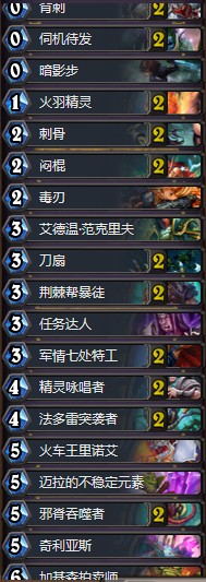 《爐石傳說》拉斯塔哈的大亂斗亞服第二奇跡賊卡組推薦