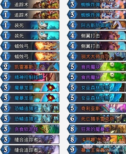 《爐石傳說》拉斯塔哈的大亂斗版本末期亡語獵卡組推薦