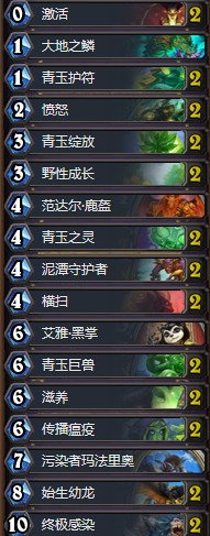 《爐石傳說》拉斯塔哈的大亂斗狂野懷古青玉德卡組推薦