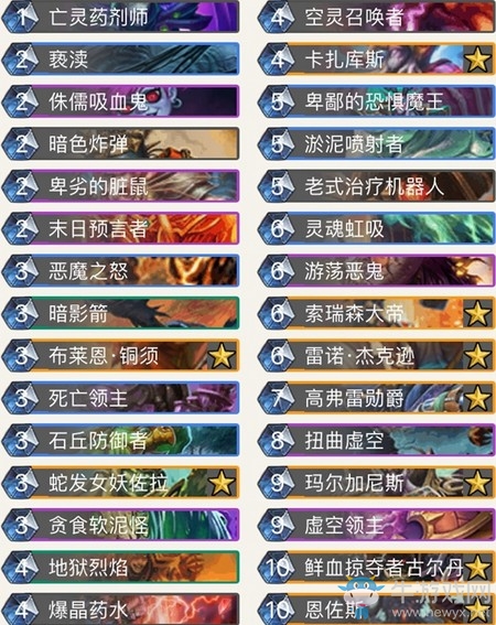 《爐石傳說》拉斯塔哈的大亂斗狂野上分宇宙術卡組推薦