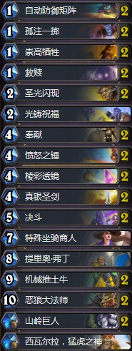 《爐石傳說》暗影崛起決斗騎卡組推薦